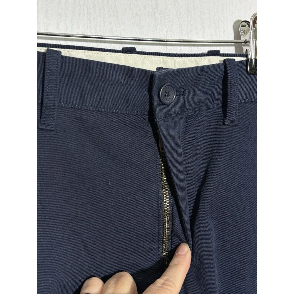 J.Crew Chino Pants Mens 33 32 Blue Navy Athletic Slim Fit New Preppy Office
